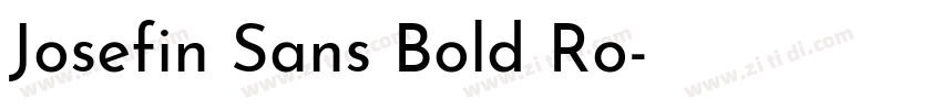 Josefin Sans Bold Ro字体转换